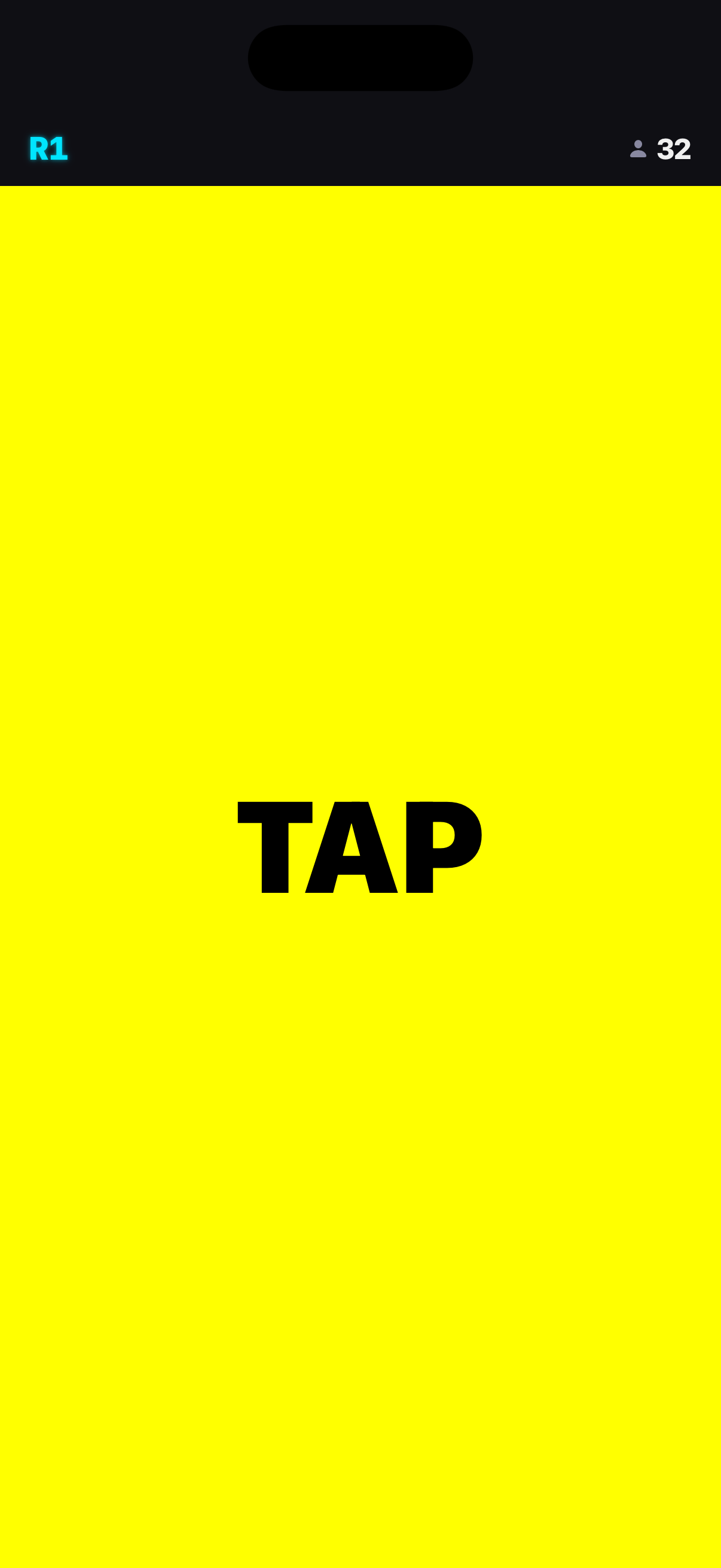 Yellow TAP stimulus screen